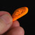 Gravity Sunrise Big Mini 3.0mm Orange Polished Guitar Pick, Multi-Hole Grip