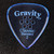Gravity Classic Standard 2.0mm Blue Polished Guitar Pick, Multi-Hole Grip