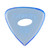 Gravity Edge Big Mini 2.0mm Blue Polished Guitar Pick, Elipse Hole Grip