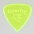 Gravity Edge Big Mini 1.5mm Fluorescent Green Polished Guitar Pick