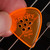 Gravity Razer Big Mini 3.0mm Orange Polished Guitar Pick, Multi-Hole Grip
