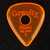 Gravity Razer Big Mini 3.0mm Orange Polished Guitar Pick, Round Hole Grip