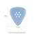 Gravity Razer Big Mini 2.0mm Blue Polished Guitar Pick, Multi-Hole Grip