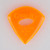 Gravity Sunrise Big Mini 3.0mm Orange Polished Guitar Pick, Elipse Hole Grip