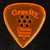 Gravity Classic Pointed Standard 3.0mm Orange Polished Guitar Pick, Multi-Hole Grip