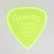 Gravity Classic Pointed Standard 1.5mm Fluorescent Green Polished Guitar Pick