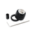 D'Addario PW-LNL-01BS LokNob Standard - Large Black and Silver  Plastic Knob