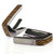 Thalia Deluxe Capo – Hawaiian Koa Celtic Knot, Black Chrome (TH-CB201-03)