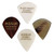 Pickboy Black Knight GP-AS/MOP/BLK Mother of Pearl Guitar Pick, Teardrop