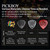 Pickboy POS-A-GRIP Teardrop Single Guitar Picks with Grip Holes (Choose Material & Gauge)