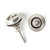 Dunlop SLS1035VN Straplok Strap Retainers Dual Design - Vintage Nickel