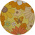 Daiking Retro Flower Yellow Guitar Strap DGS-RFY, Handmade in Japan