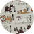 Daiking Nihon Ken (Japanese Dogs) Guitar Strap DGS-JPD, Handmade in Japan