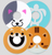 Daiking Strap Support King Silicone Strap Retainer, Cat, Shiba Inu, Honu and Rocket (1/Pair)