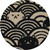 Daiking Seigaiha Neko Black v2 (Wave Pattern Cats) Guitar Strap DGS-SB2, Handmade in Japan