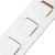 Levy's Amped Leather Series Guitar Strap, White (M26PD-WHT_WHT)