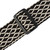 Levy's Cowboy Cotton Series Guitar Strap, Black & White (MSSC80-BLK/WHT)