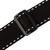 Levy's Cowboy Cotton Series Guitar Strap, Black (MSSC80-BLK)