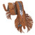 Levy's Grand Mesa Series Guitar Strap, Fringe Feather (MS17AIF-004)