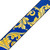 Levy's Nita Strauss Artist Signature Series Guitar Strap, Blue & Gold Baroque (MNSP2-002)