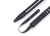 Levy's Double Racing Stripe 2.5" Garment Leather Guitar Strap, White/Black (MG317DRS-WHT_BLK)