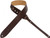 Levy's 2" Chrome-tan Genuine Leather Guitar Strap - Dark Brown (M12-DBR)