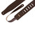 Levy's Streamline Leather Series Guitar Strap, Dark Brown (M26-DBR)