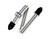 Levy's 2" Cotton Guitar Strap With Suede Leather Ends - Black, White and Green Stripe (MC8VIN-008)