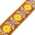 Levy's Original Hootenanny Series Guitar Strap, Yellow, With Pick Holder (M8HTVPH-27)
