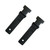 Richter Snapbuckle Component, Replacement End Pieces, Black (1818)