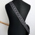 Richter Retro Jacquard Guitar Strap, Black / Grey (1865)