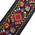 Richter Retro Jacquard Guitar Strap, Red (1773)