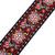 Richter Retro Jacquard Guitar Strap, Dark Red (1772)