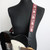 Richter Retro Jacquard Guitar Strap, Dark Red (1772)