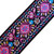 Richter Retro Jacquard Guitar Strap, Pink (1771)