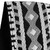 Richter Retro Jacquard Guitar Strap, Black / White (1770)