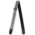 Richter Retro Jacquard Guitar Strap, Black / White (1770)