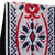 Richter Retro Jacquard Guitar Strap, White / Red (1769)