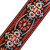 Richter Retro Jacquard Guitar Strap, Red / Black (1768)