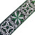 Richter Retro Jacquard Guitar Strap, Green (1767)