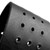 Richter Raw II Punch Leather Guitar Strap, Black Perforation I (1655)