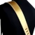 Richter Raw II Metallic Leather Guitar Strap, Gold (1376)