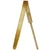 Richter Raw II Metallic Leather Guitar Strap, Gold (1376)