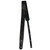 Richter Raw II Contour Leather Guitar Strap, Worn Black (1952)
