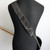 Richter Raw II Contour Leather Guitar Strap, Worn Black (1952)