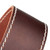 Richter Raw II Contour Leather Guitar Strap, Torro Brown (1511)
