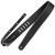 Richter Raw II Contour Leather Guitar Strap, Torro Black (1510)