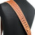 Richter Raw II Contour Leather Guitar Strap, Sew Tan (1501)