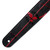 Richter Gary Holt Signature Vegan Guitar Strap, S.H.K.M. Black / Red (1576GH-II)