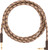 Fender Festival Hemp Instrument Cable Brown Stripe 10ft (3m) Straight/Angle
